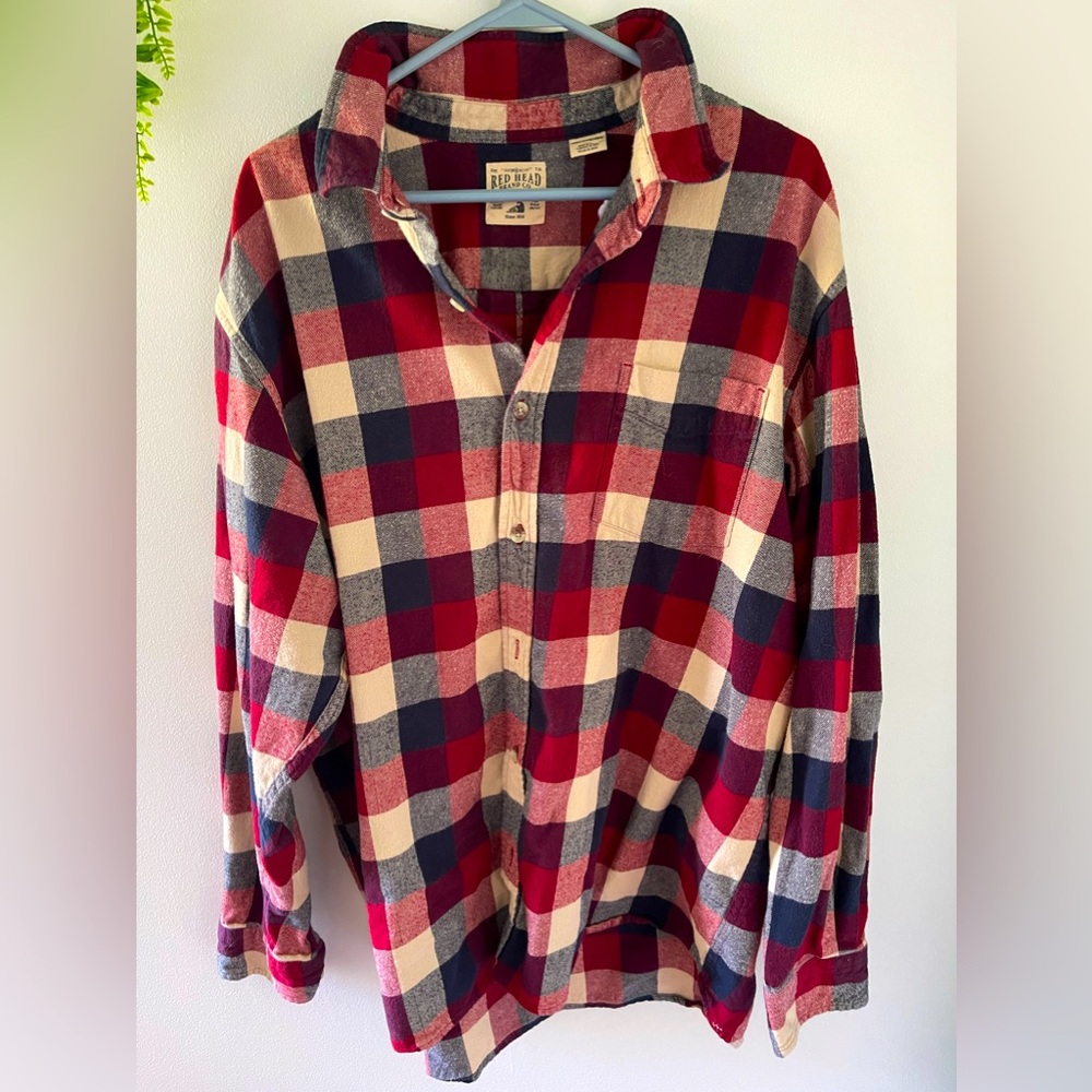 Red Head Brand Co. Men’s Red long sleeve flannel shirt